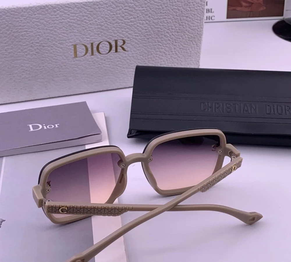 Dior Oversized Gradient Lens Sunglasses with Logo Detail